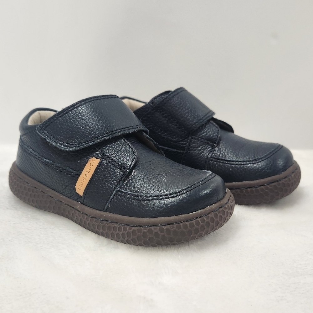 Livia & Luca Maverick Navy Blue Leather Boot Shoe Size 6M
